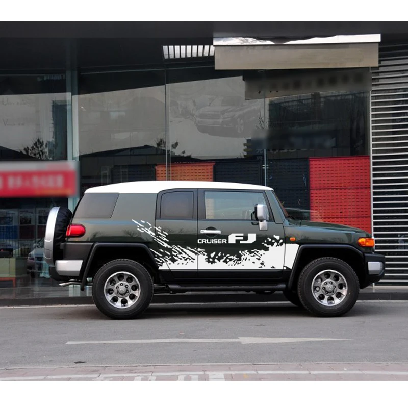 car stickers side body stripe tire styling door graphic vinyl accessories custom for toyota FJ CRUISER 2018 | Автомобили и