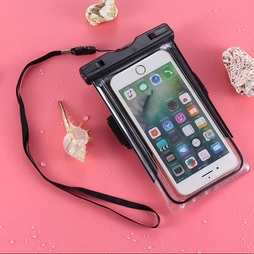 Party Gifts Luminous armband Phone Waterproof Bag With Lanyard Unisex