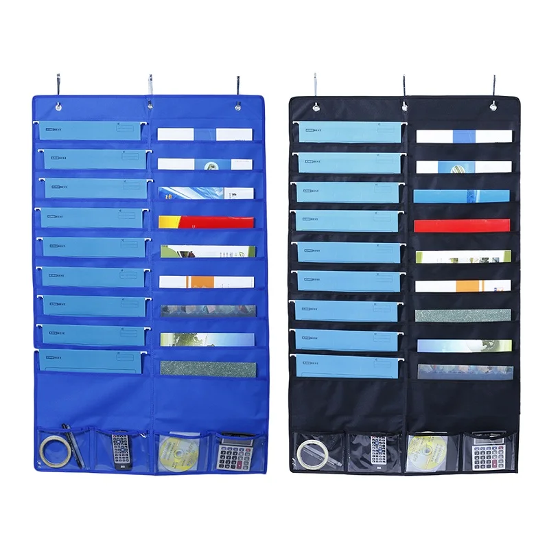 Portable Folding Oxford Cloth Hanging Document Storage Bag File