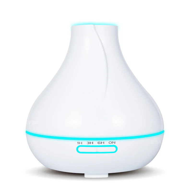 

KEBEIER 400ml flat top drip humidifier white essential oil aroma diffuser 7 color LED option aromatherapy bedroom use