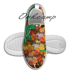 Модная спортивная обувь для бега с изображением гепарда и цветов; удобная летняя обувь для прогулок; Yuga