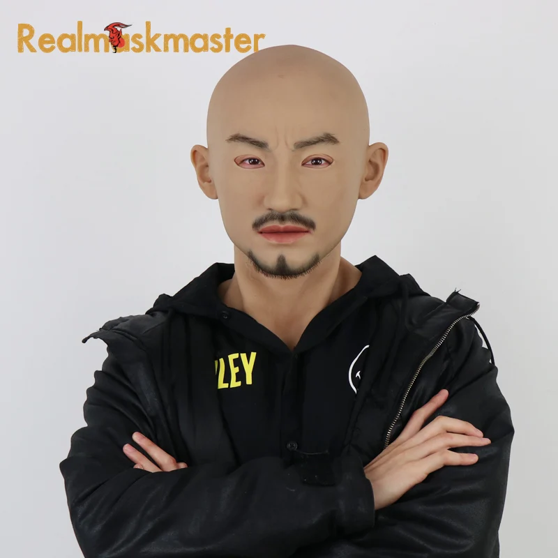 Realmaskmaster, Мужская латексная Реалистичная маска, искусственная, для взрослых, силиконовая, для всего лица, для мужчин, вечерние, принадлежности, фетиш, маски на Хэллоуин