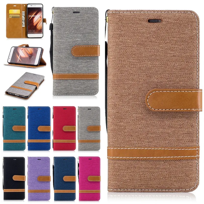 For Huawei P10 Cases Coque Etui Cover Fashion Denim Jeans Wallet Leather Silicon Phone Bags Capinhas Hoesjes Capa |