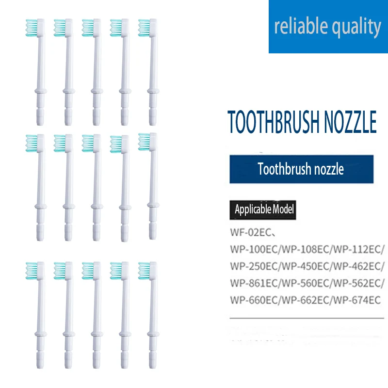 

15Pcs Electric Oral Cavity Irrigator Toothbrush Jet Nozzle For Waterpulse/WP-100/Ocarest/Nicefeel/Flycat/WP-450/WP-462/WP-560
