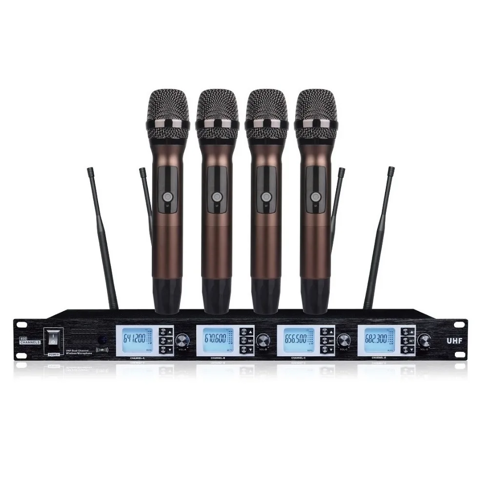 Bolymic Professional Vocal Microphone karaoke headset system 4 Channels