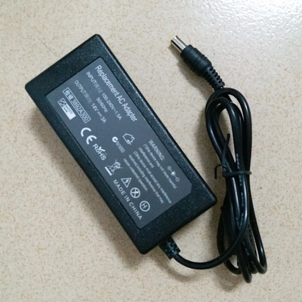 14 в 3A AC адаптер питания для Samsung LED монитор C24F390 C32F391 C27F398 C27F591 S32F351|14v 3a|ac adapterpower 14v |