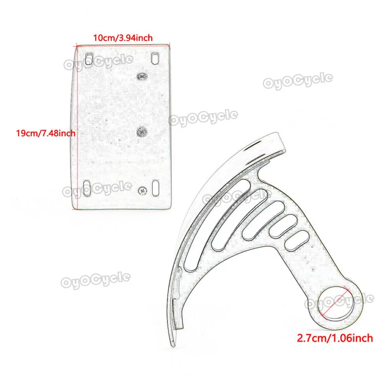 Мотоцикл изогнутый вертикальный Боковое крепление тег Номерного Знака Держатель Кронштейн для Yamaha YZF-R6 Suzuki бульвар M109R