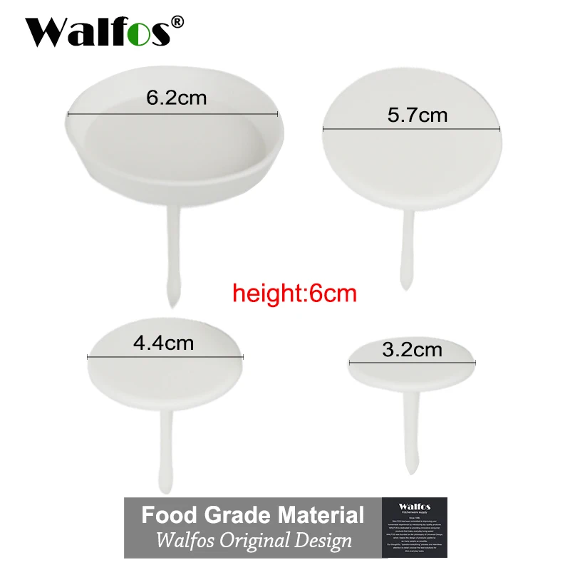 Walfos 4 шт. Sugarcraft кекс торт стенд Обледенение Крем Цветок украшения ногтей набор инструментов