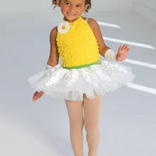 Распродажа трико женская детская Одежда для танцев балетный костюм дизайн в Европе и Америке новая одежда для выступлений подсолнуха