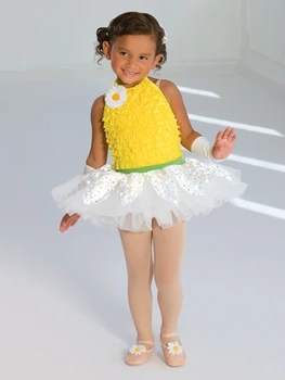 

2018 Sale Leotard Female Children Dance Clothes Ballet Costume Design In Europe And America New Sunflower Performance Clothing
