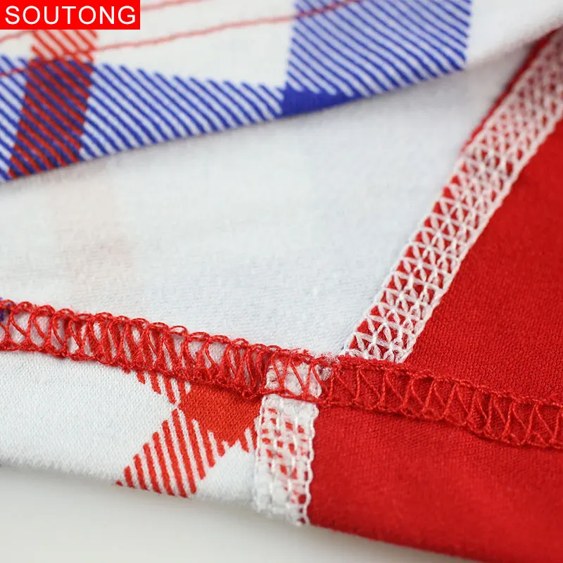 Soutong мужское нижнее белье боксеры шорты хлопковые клетчатые сексуальные трусы