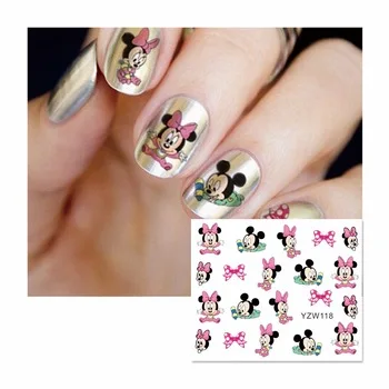 Cartoon Sticker Hot DIY Designs Nail Art Beauty Flower Water Stickers Nails Decoration Decals Tools 118