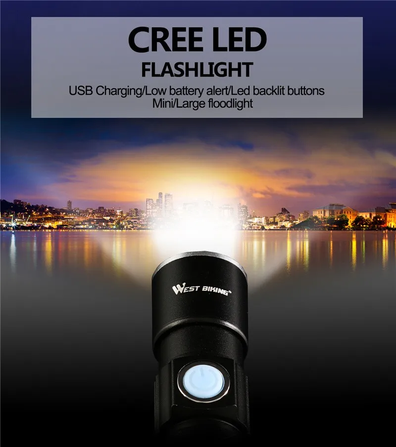Cheap WEST BIKING Bike Light Ultra-Bright Zoomable 240 Lumen Q5 200M USB Rechargeable Bicycle Light Cycling Front LED Flashlights Lamp 0 Cheap WEST BIKING Bike Light Ultra-Bright Zoomable 240 Lumen Q5 200M USB Rechargeable Bicycle Light Cycling Front LED Flashlights Lamp 0