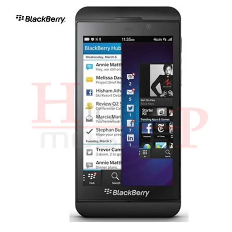 Разблокирована оригинальный Blackberry Z10 двухъядерный gps Wi-Fi 8.0MP 4,2 "сенсорный экран 2G RAM + 16G ROM Восстановленное Телефон Бесплатная доставка