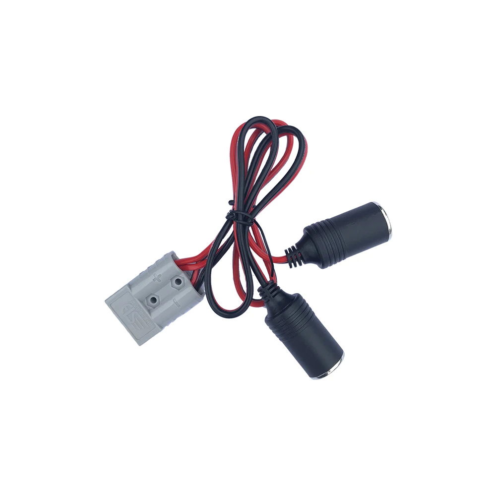 

battery jump cable 1 to 2 Car Cigarette Lighter base 12v 24v Charger Adapter Two-Way Splitter Female Socket Plug Connector 10A