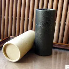 Высококачественная коричневая трубка из крафтовой бумаги, Цилиндрическая Коробка, изысканный круглый ящик