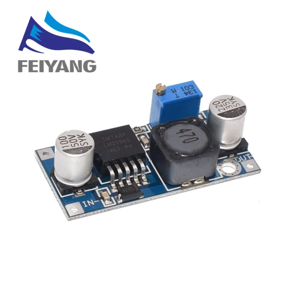 

1pcs High Quality Original LM2596 DC-DC Input 4V-35V Output 1.23V-30V Adjustable Step-down Regulator module(tie)