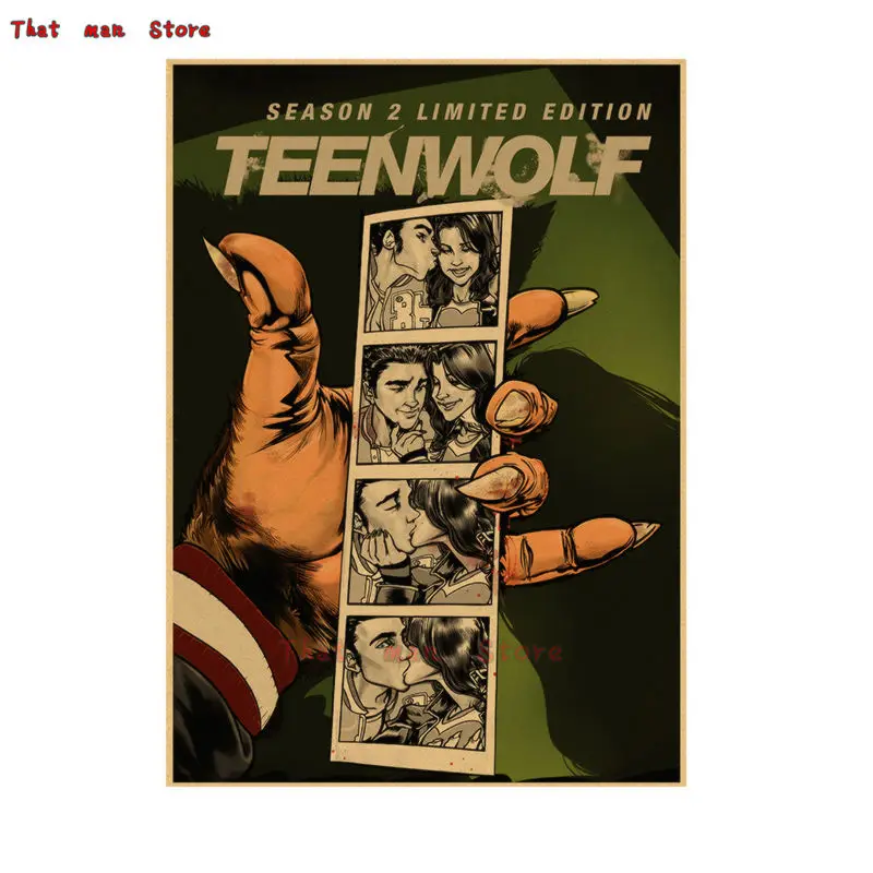 Украшение для дома Teen Wolf плакат из крафт фильма наклейки на стену с рисунком
