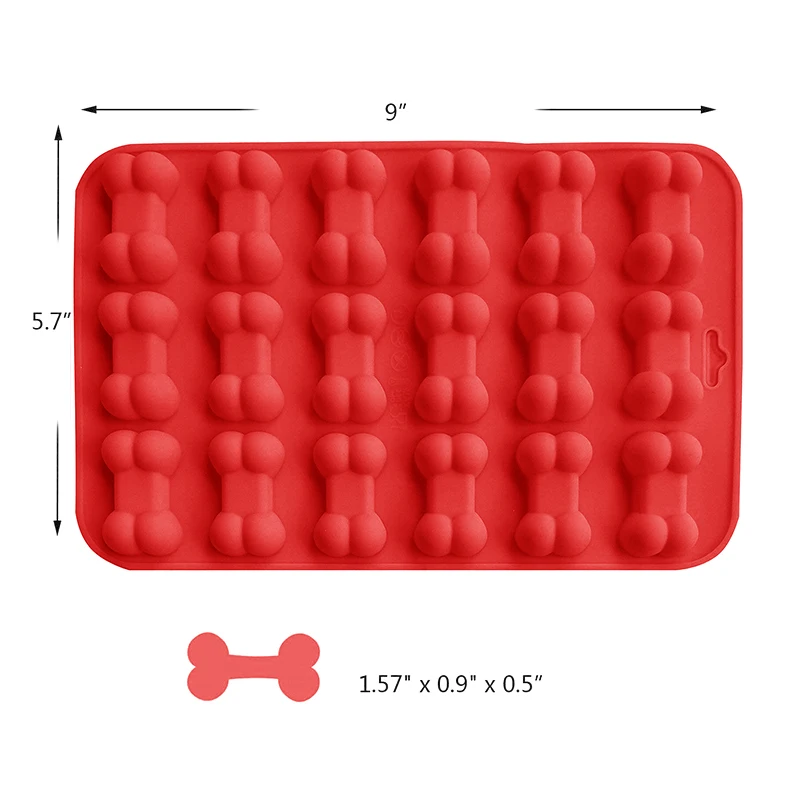18 полость собачья кость форма для печенья силиконовые формы для печенья, торта, щенка кости, ледяной куб, форма для шоколада, форма для выпечки печенья, Формы для кексов