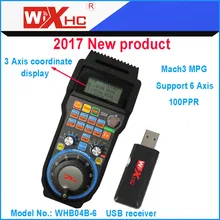 6 Axis CNC фрезерный станок используется порт usb кулон 6 оси mach3 ручной импульсный генератор беспроводной 6 оси штурвал задвижки