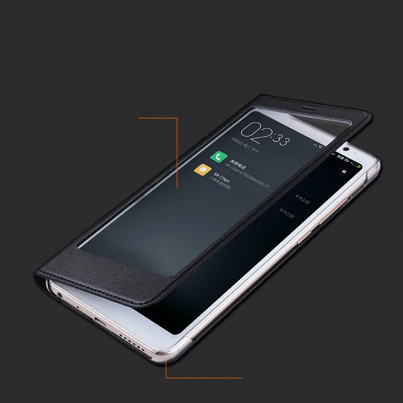 

for Xiaomi Redmi Note 5 Case Full View Window PU Leather Flip Cover Funda Case for Xiaomi Redmi Note 5 protective case cover