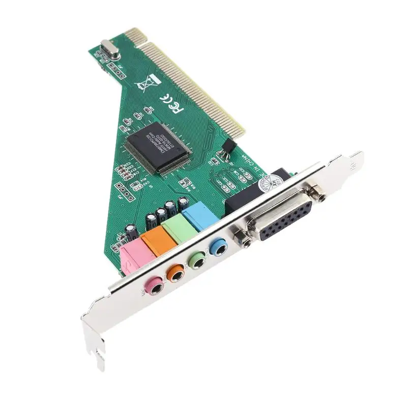 4CH CMI8738 чипсет стерео звук PCI порт аудио карта Sup порт s 2/4CH и DLS с драйверами CD для настольного ПК компьютера высокого качества