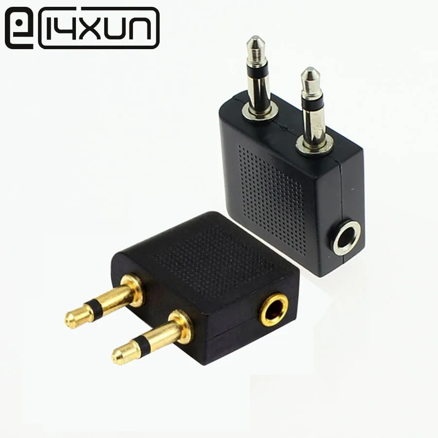 

1pcs Gold/Nickel plated Airplane Air Plane 3.5mm Airplane Airline Headphone Mono Audio Converter Jack Plug Splitter Adapter