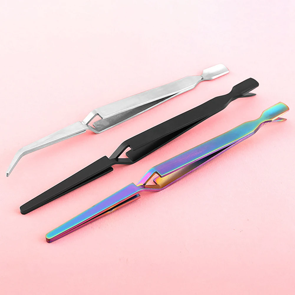 

Tool Cuticle Remover Manicure Pinching Nail Pincher Art Picking Pusher C Curve Multifunctional Stainless Steel Shaping Tweezers