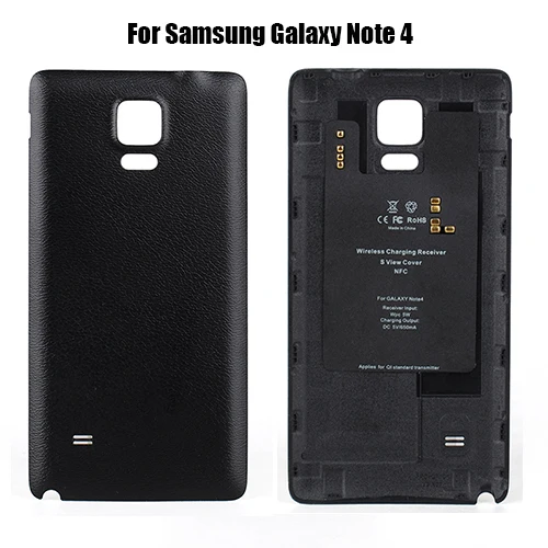 1pcs QI Wireless Charger Receiver Back Case cover for Samsung Galaxy Note 4