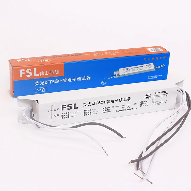 FSL электронный балласт компактный флуоресцентный линейный двухтрубный светильник 24 Вт/36 Вт/40 Вт AC 220 В, электронный балласт