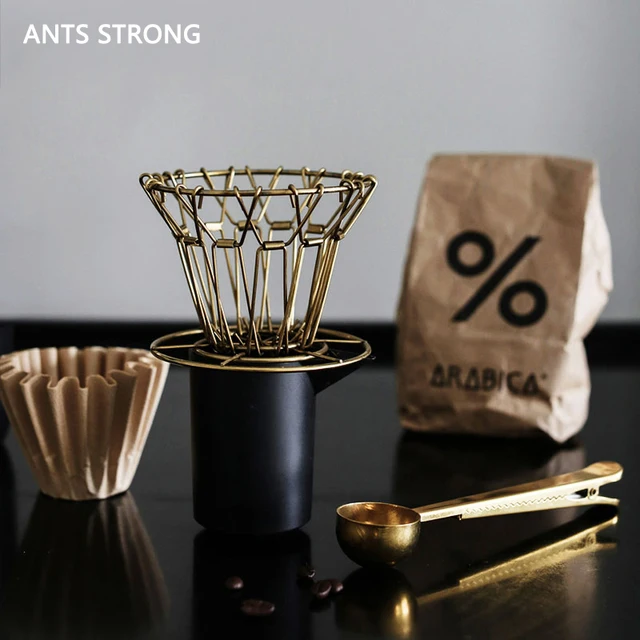 Best Offers ANTS STRONG creative unique metal coffee filter/hand punch coffee filter cup reusable folding V-shape drip funnel filter mug Best Offers ANTS STRONG creative unique metal coffee filter/hand punch coffee filter cup reusable folding V-shape drip funnel filter mug