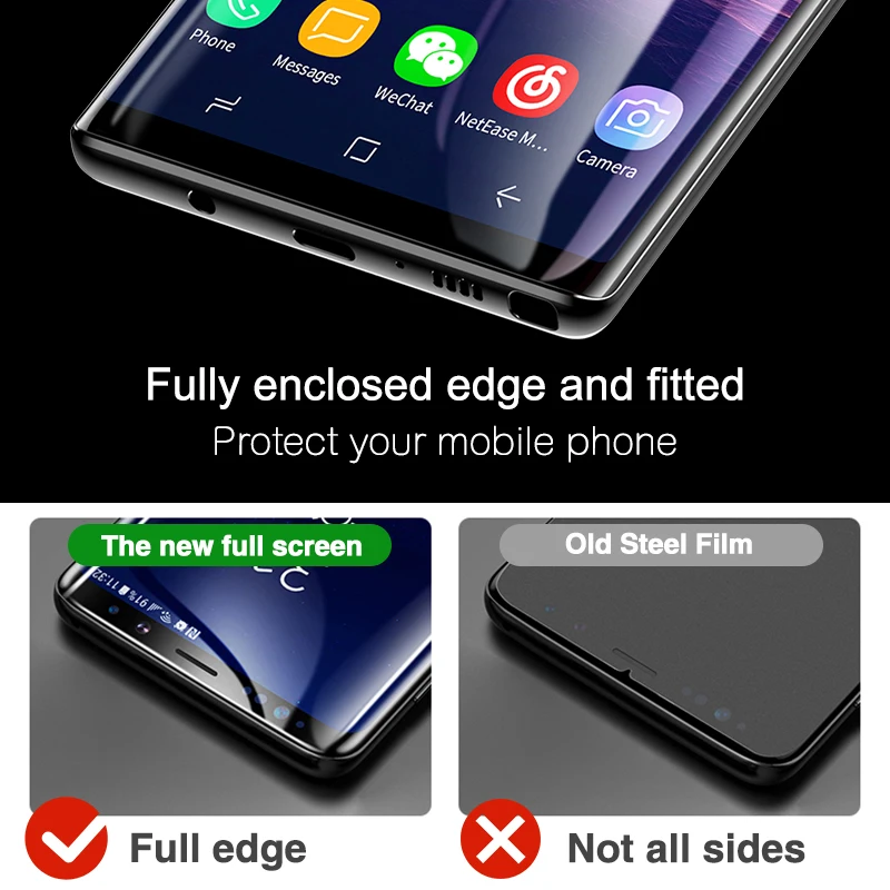 Закаленное защитное стекло для SAMSUNG S10 Full 10D 9H для SAMSUNG Galaxy S9 S8 S10 Plus S10e Note 8 9
