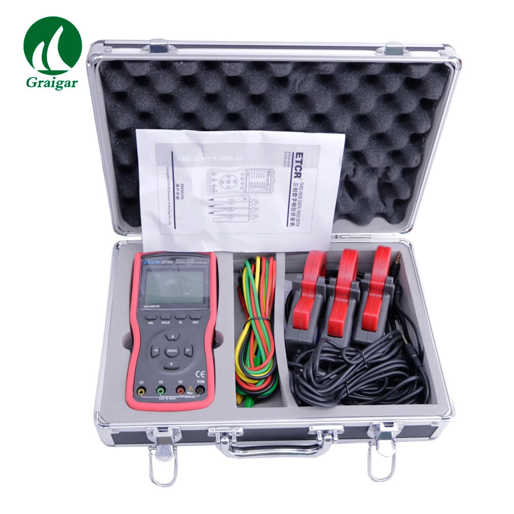 ETCR4700 Three Phase Full-automatic Digital Volt-Ampere Clamp Meter Frequency：0.01Hz Sample Rate about 2 times/second | Инструменты