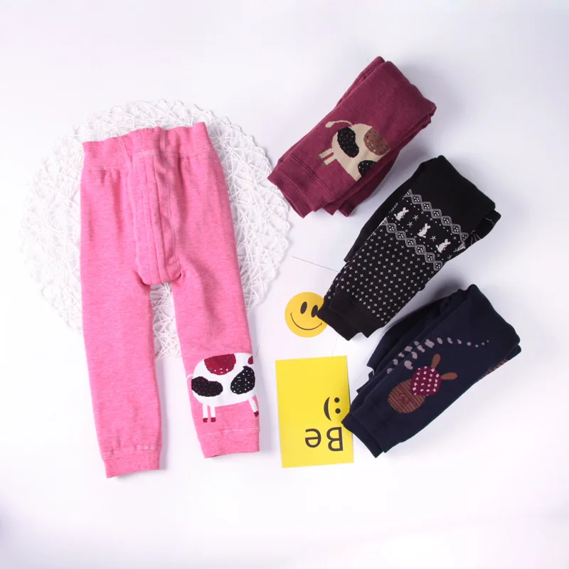 wabao High Quality Winter Autumn Thick Warm Girls Leggings Kids Pants Children's Trousers Elastic Rabbit | Детская одежда и