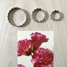 3 шт./партия цветок гвоздики в форме из нержавеющей стали печенье фрезы сэндвич фрукты овощи торт печенье Форма кухонные инструменты JSM022