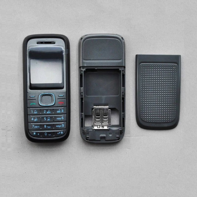 

ZUGZUC For Nokia 1208 Full Complete Mobile Phone Housing Cover Case+ Keypad