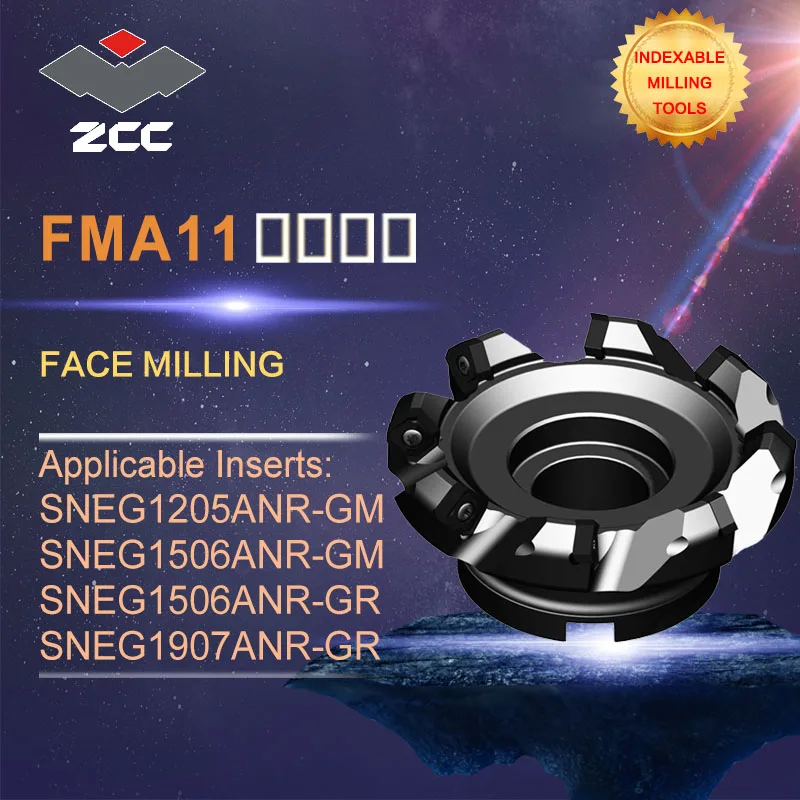 Buy ZCC.CT original face milling cutters FMA11 high
