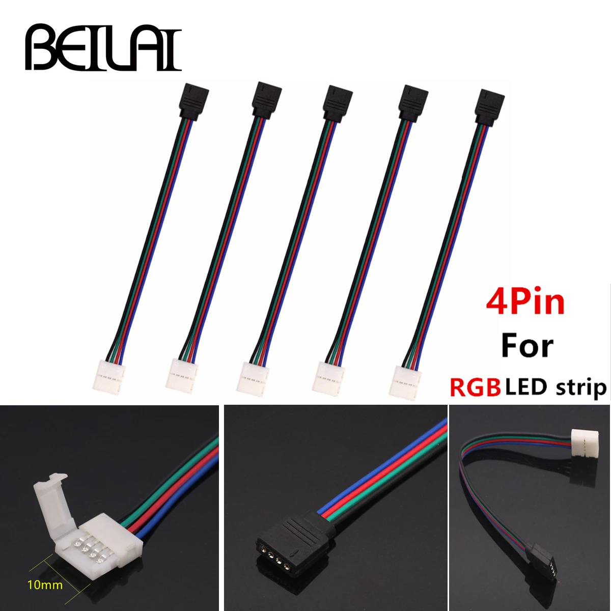 4pin RGB Светодиодная лента 5pin добавить теплую белую светодиодную ленту Разъем