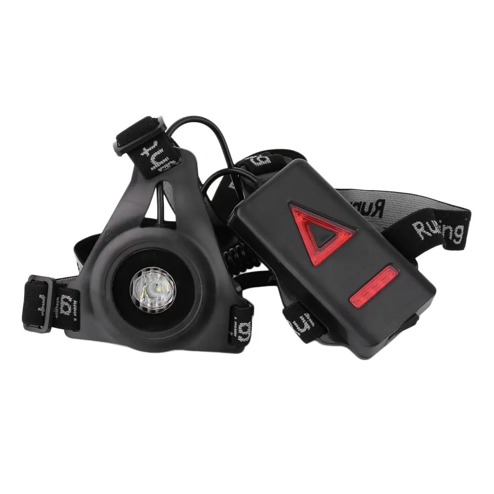 1200lm XPE уличный спортивный беговой светильник s Q5 светодиодный ночной фонарь для бега сигнальные огни USB зарядка грудь лампа белый светильник фонарь
