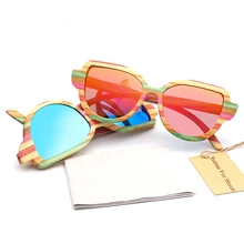 Дизайн мужские и женские деревянные бамбуковые солнцезащитные очки поляризованные линзы UV400 CA9069