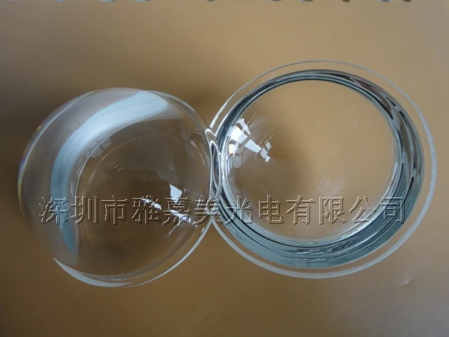 유리 LED 광학 유리 렌즈 직경 78mm 채광 램프 LED 렌즈 깊은 오목한 볼록 렌즈
