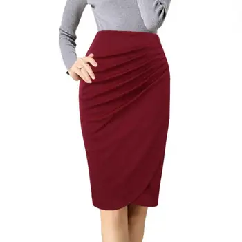 

Fashion 2020 Women OL Skirt Female Elegant High Waist Pencil Skirt Plus Size Casual Skirt Skirts Women Saias SK266