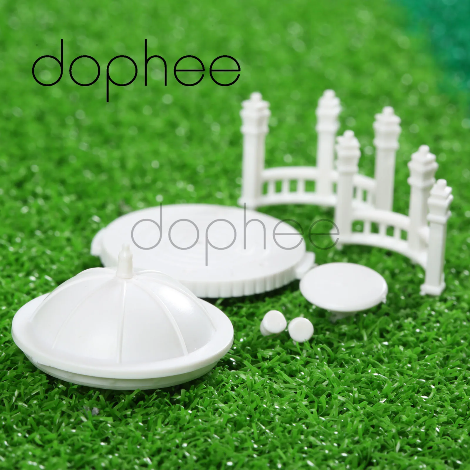 Dophee 2 комплекта шкал 1:150 белый пластиковый купол модель павильона Gloriette китайское