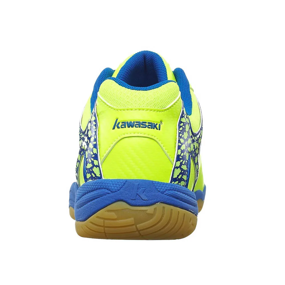 KAWASAKI бренд Профессиональный Зеленый бадминтон обувь на шнуровке кроссовки дышащие для мужчин Крытый Корт спортивная обувь K-061 062 063