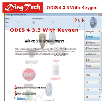 

New Version ODIS V4.3.3 With Keygen Free License Car Diagnostic Tool For VAS5054 VAS5054A Support VAG 9 Brand To 2017 ODIS 4.3.3