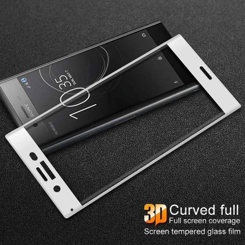 Изогнутое закаленное стекло с полным покрытием для Sony Xperia XZ Premium защита экрана