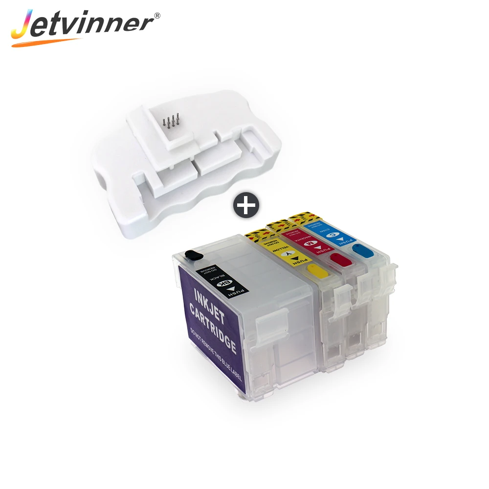 Пополняемый картридж для принтеров Epson 3725dwf 3720dwf 4-цветный T34 34XL T3471 T3461 | Компьютеры