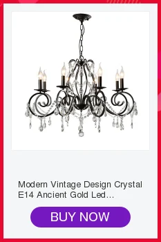 Modern Vintage Design Crystal E14 Ancient Gold Led Chandelier Lighting Fixtures for Home Loft Staircase Living Room Bedroom Lamp