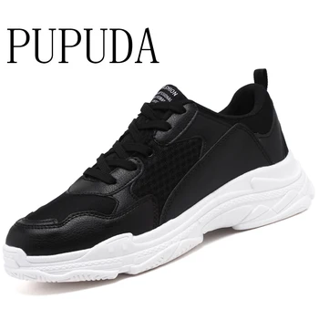

PUPUDA Mesh Breathable Casual Shoes Men Wide Cheap Sport Sneakers Men Fashion White Walking Trend Shoes Male Chunky Sneakers