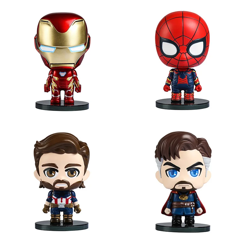 

The Avengers Iron Man Thanos SpiderMan Doctor Strange Captain America PVC Action Figure Collectible Model Toys For Children